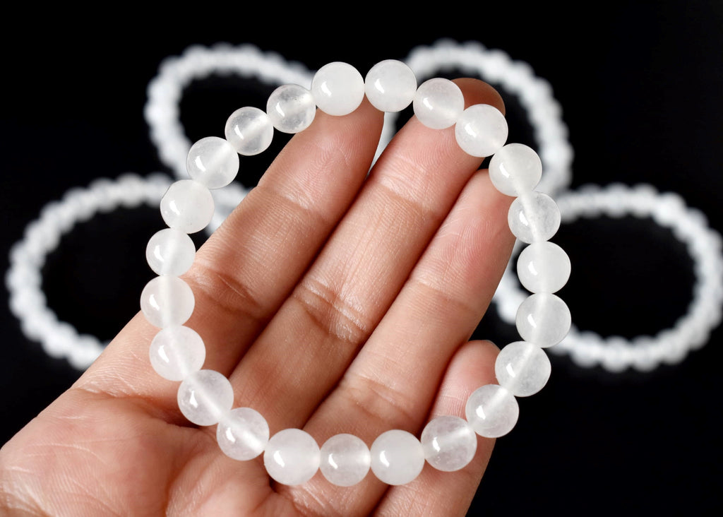 White Agate Bracelet (Concentration and Trauma) | Bracelets | Wiccan Center