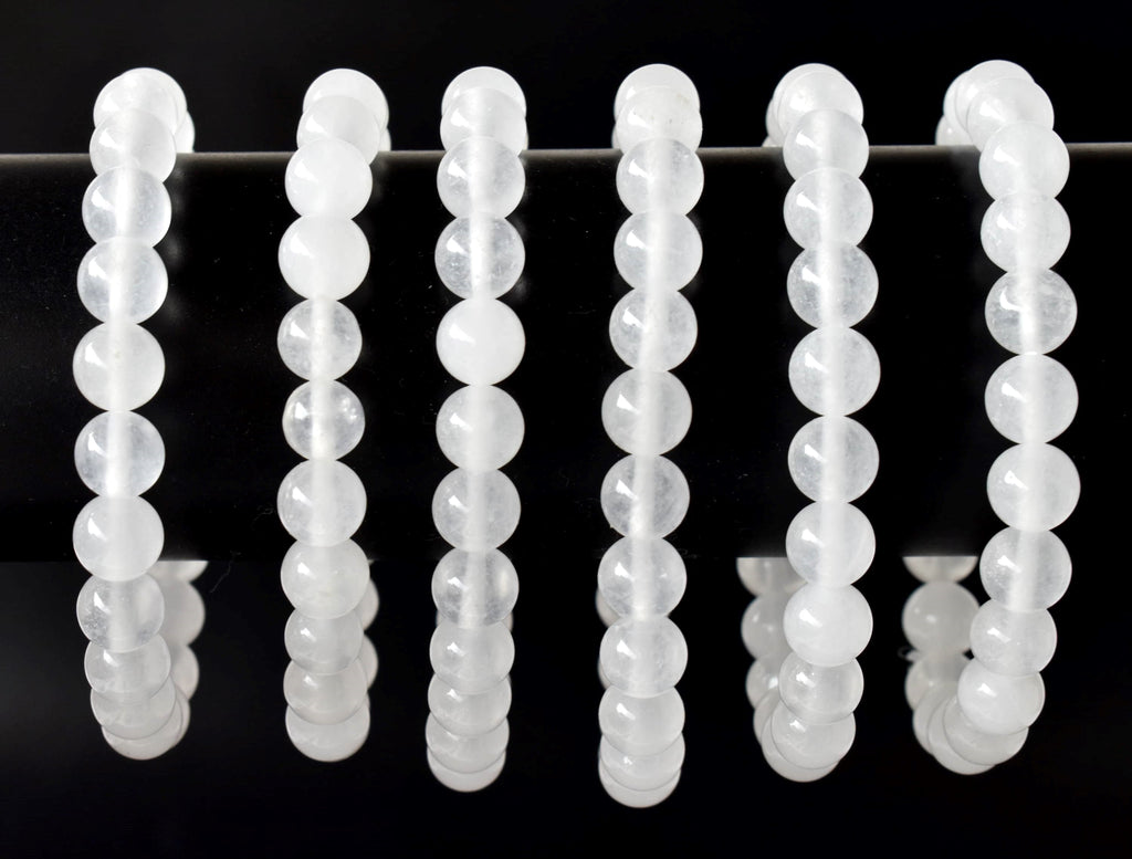 White Agate Bracelet (Concentration and Trauma) | Bracelets | Wiccan Center