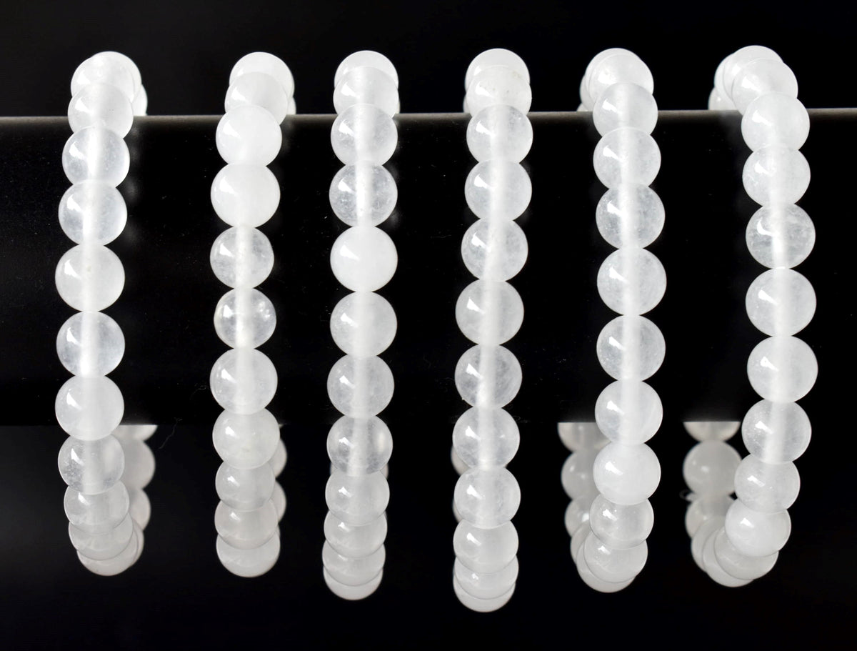 White Agate Bracelet (Concentration and Trauma) | Bracelets | Wiccan Center
