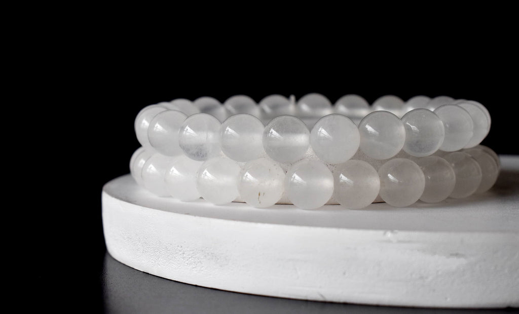 White Agate Bracelet (Concentration and Trauma) | Bracelets | Wiccan Center