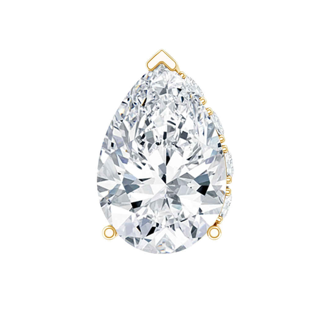 Pear Shaped Diamond Solitaire Tragus Earring | Body Jewelry | Wiccan Center