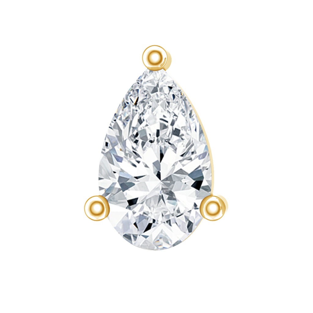 Solitaire Pear Shape Diamond Earring for Tragus Piercing | Body Jewelry | Wiccan Center