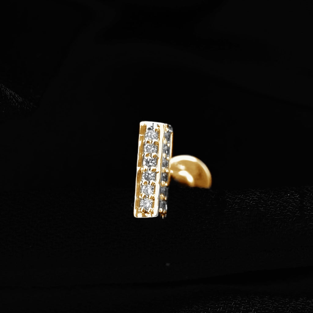 Diamond Bar Earring for Tragus Piercing | Body Jewelry | Wiccan Center