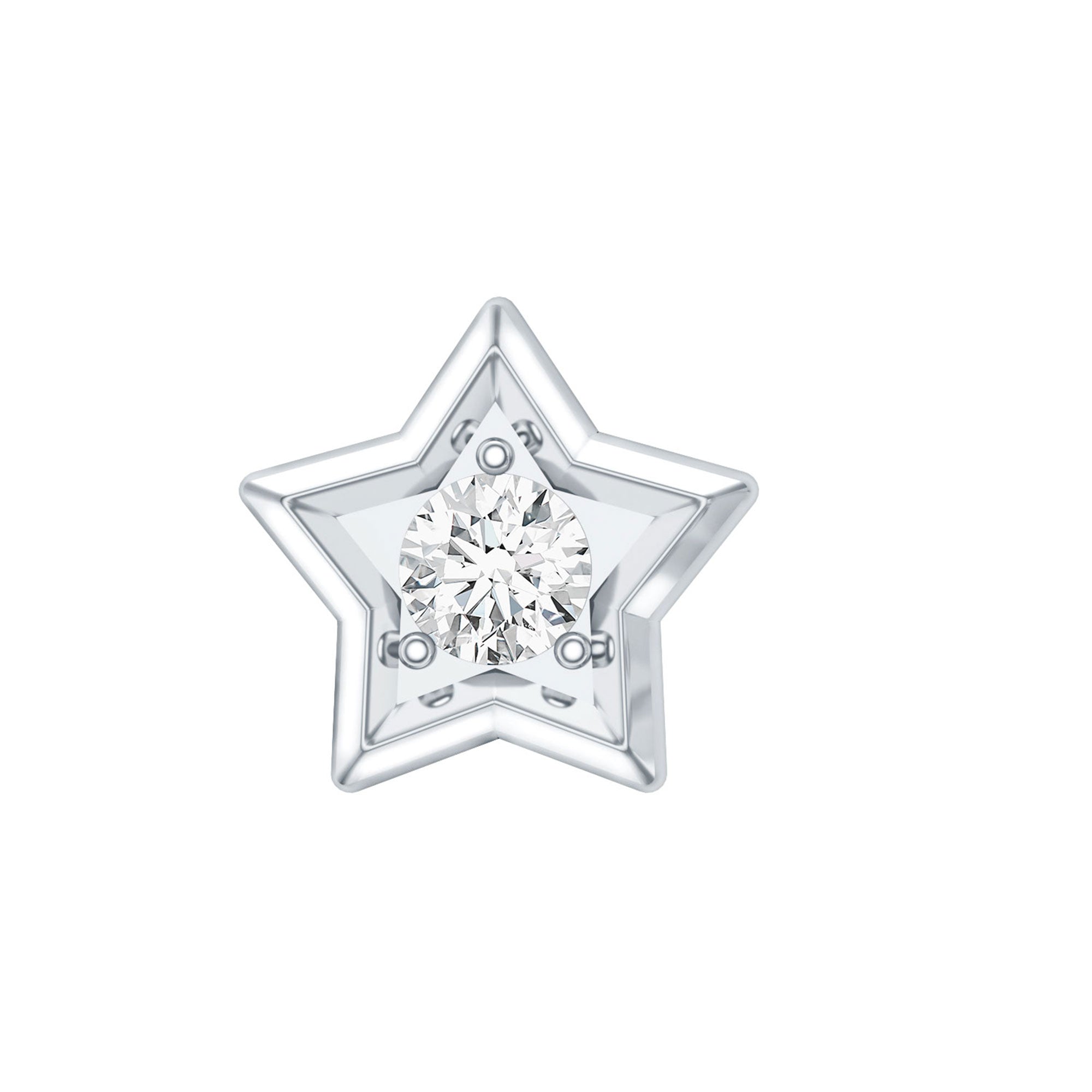 Dainty Diamond Star Earring for Tragus Piercing | Body Jewelry | Wiccan Center