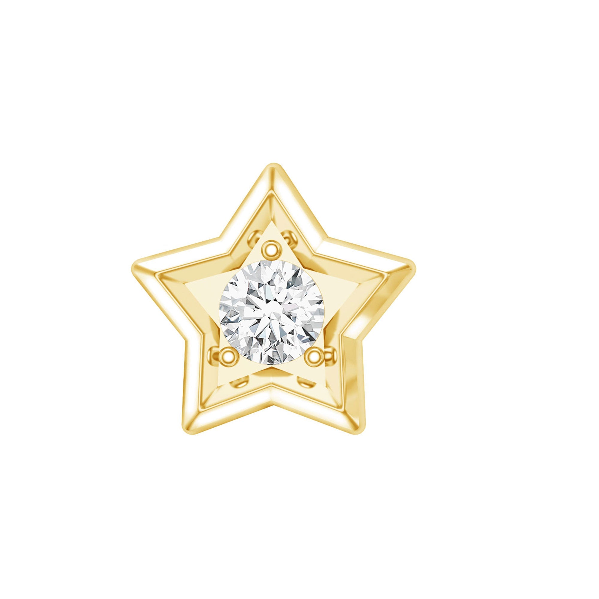 Dainty Diamond Star Earring for Tragus Piercing | Body Jewelry | Wiccan Center