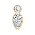 Minimal Pear Diamond Tragus Earring in Bezel Setting | Body Jewelry | Wiccan Center