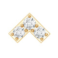 Certified Diamond Chevron V Earring for Tragus Piercing | Body Jewelry | Wiccan Center