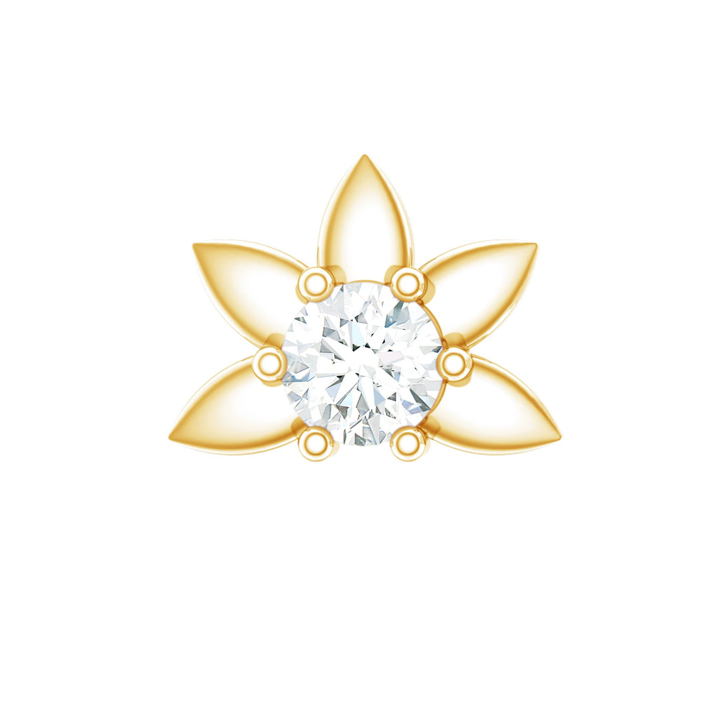 Diamond Floral Earring for Tragus Piercing | Body Jewelry | Wiccan Center