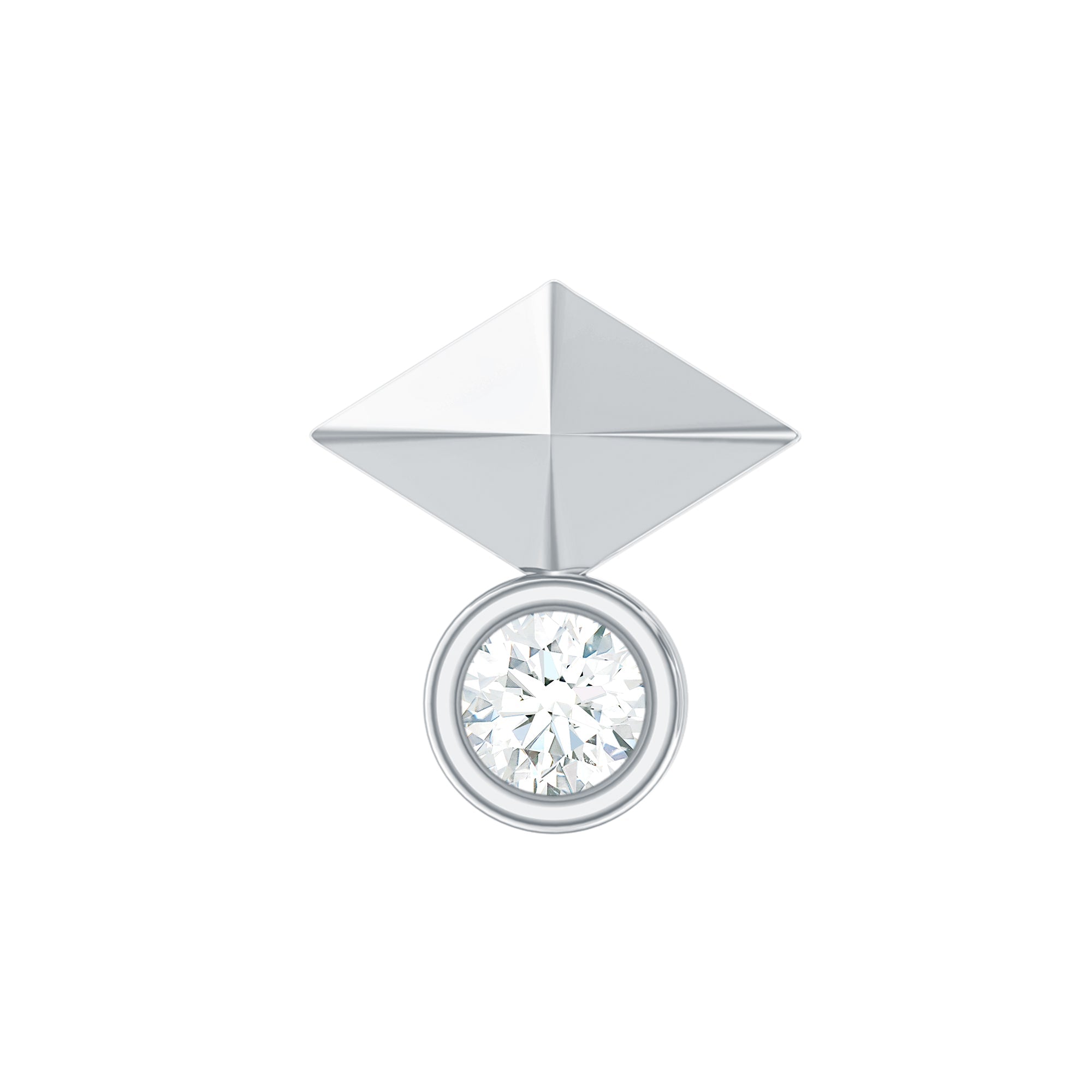 Diamond Geometric Tragus Earring | Body Jewelry | Wiccan Center