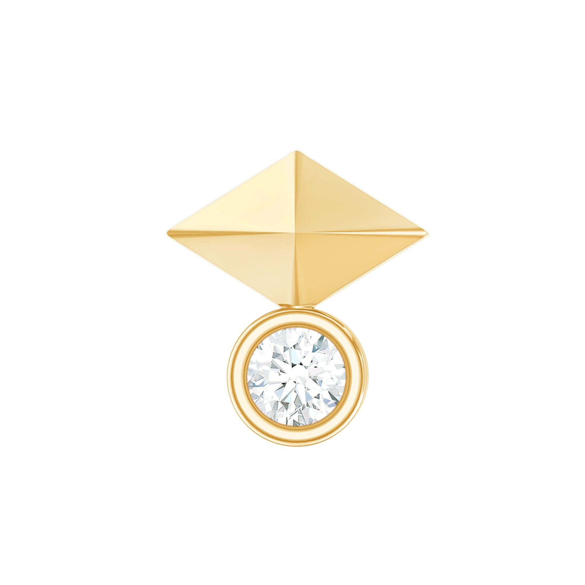 Diamond Geometric Tragus Earring | Body Jewelry | Wiccan Center