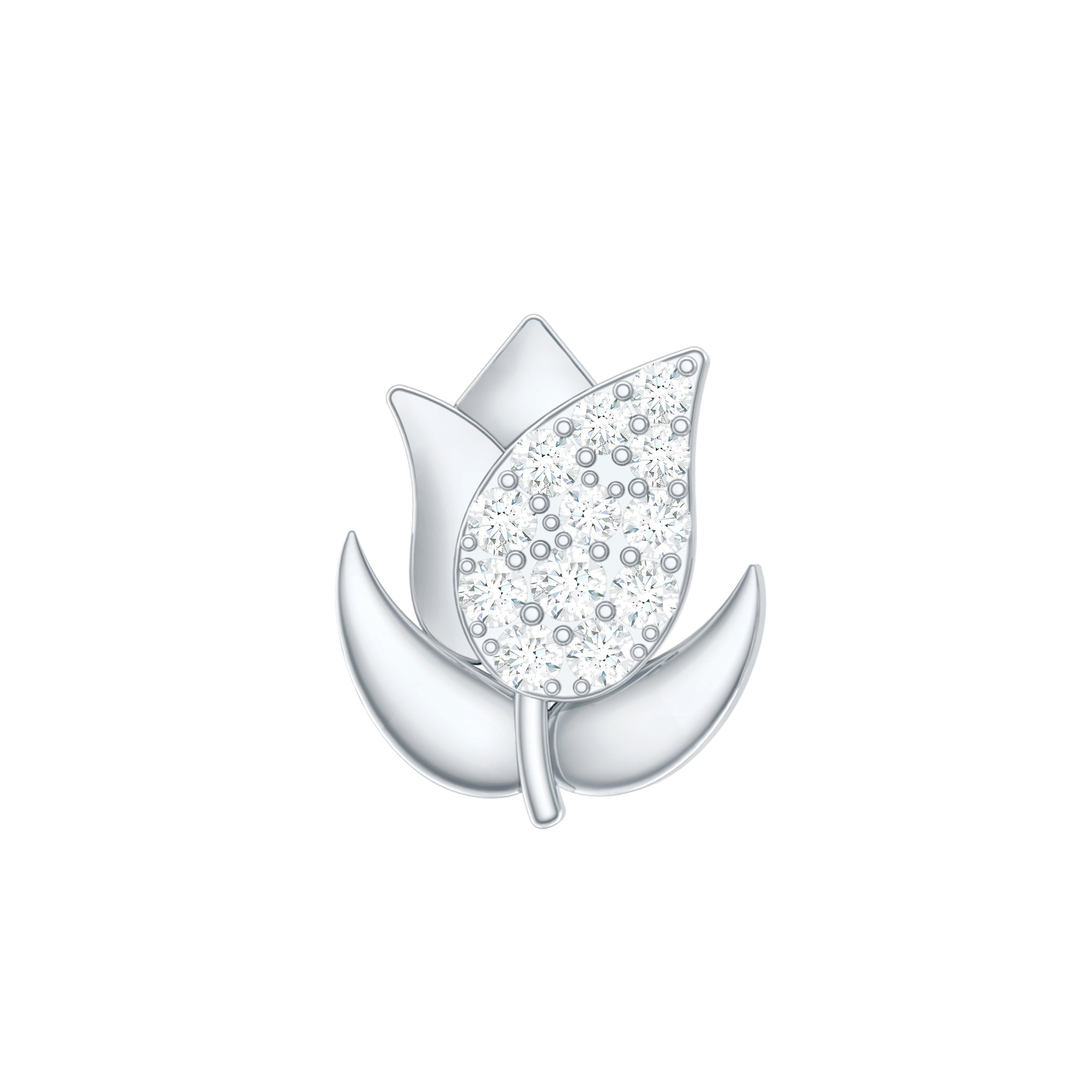Diamond Flower Earring for Tragus Piercing | Body Jewelry | Wiccan Center