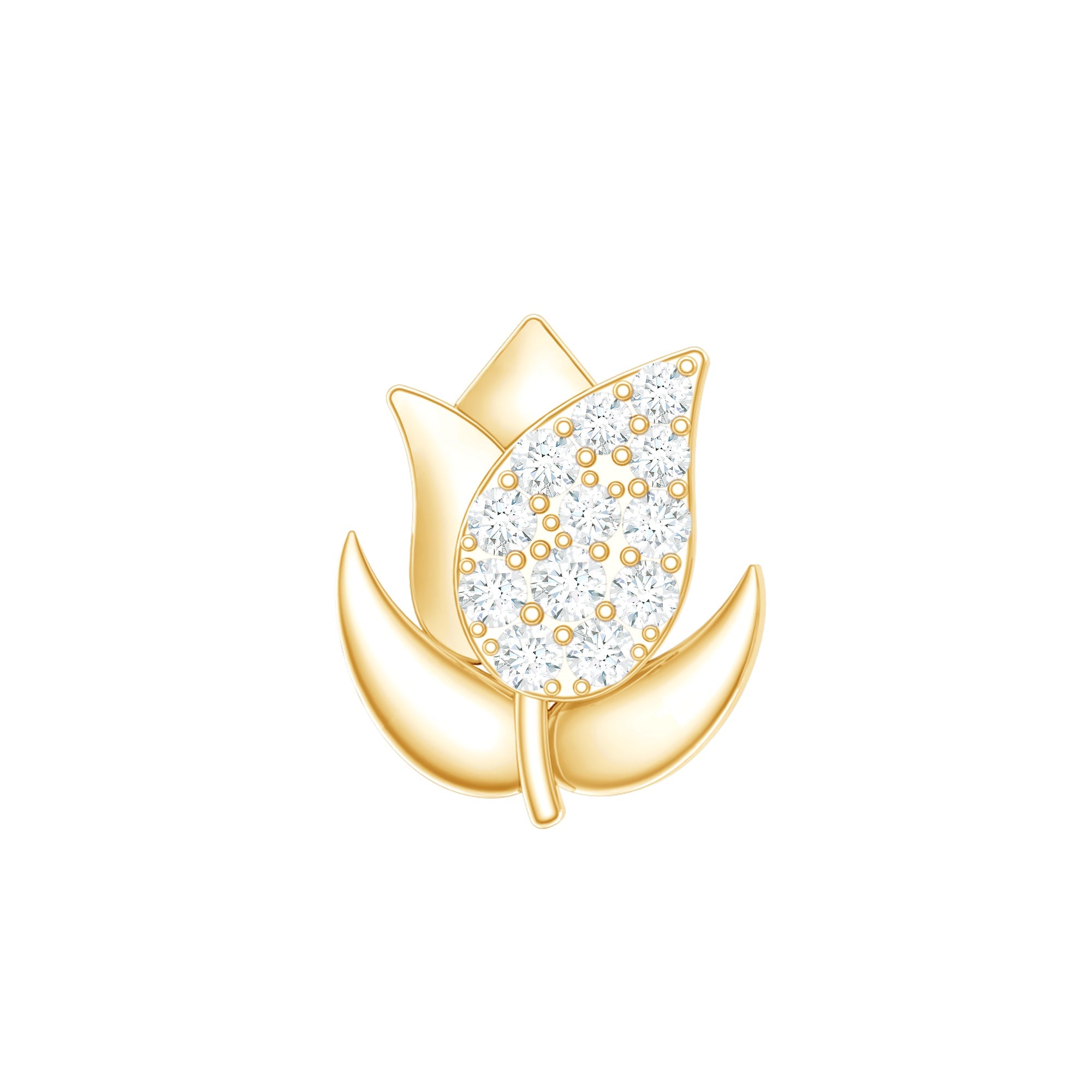 Diamond Flower Earring for Tragus Piercing | Body Jewelry | Wiccan Center