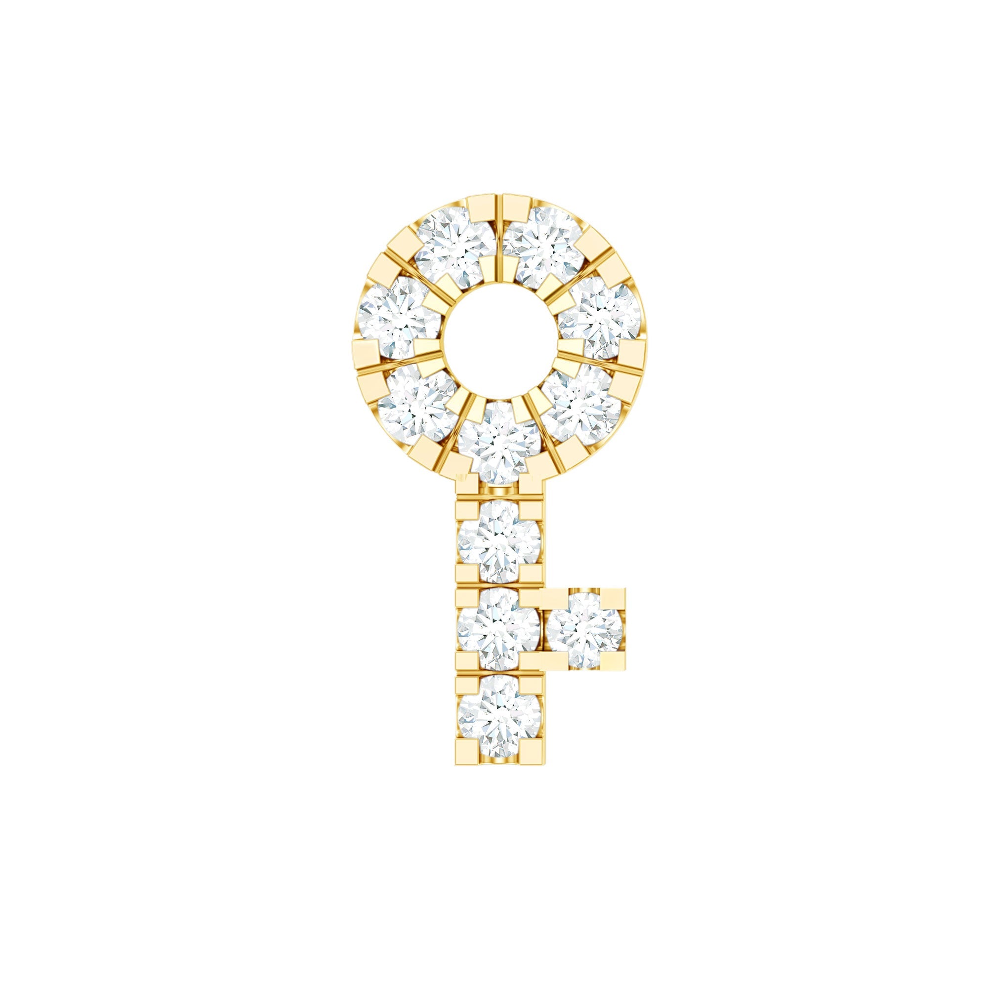 Diamond Key Shape Tragus Earring | Body Jewelry | Wiccan Center
