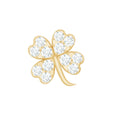 Diamond Four Leaf Clover Tragus Earring | Body Jewelry | Wiccan Center