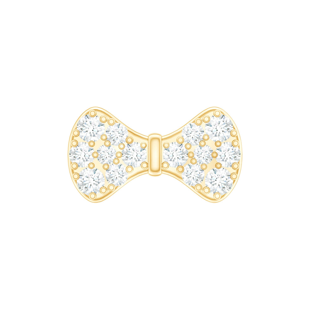 Cute Diamond Bow Earring for Tragus Piercing | Body Jewelry | Wiccan Center