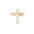 Diamond Cross Earring for Tragus Piercing | Body Jewelry | Wiccan Center