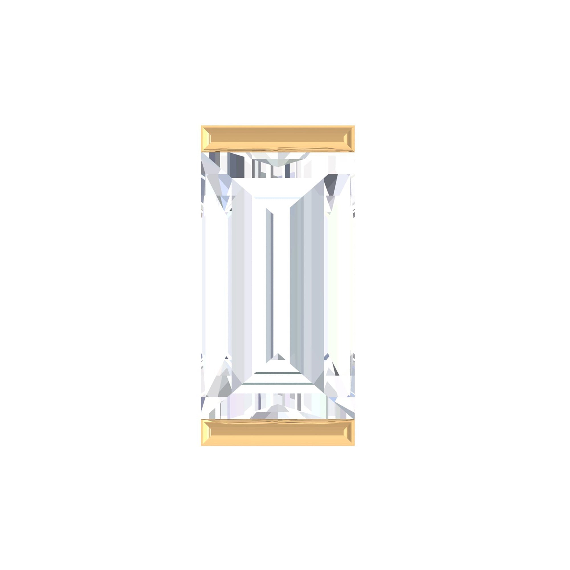 Solitaire Baguette Diamond Earring for Tragus Piercing | Body Jewelry | Wiccan Center