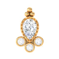 Minimal Diamond Tragus Earring in Beaded Bezel Setting | Body Jewelry | Wiccan Center
