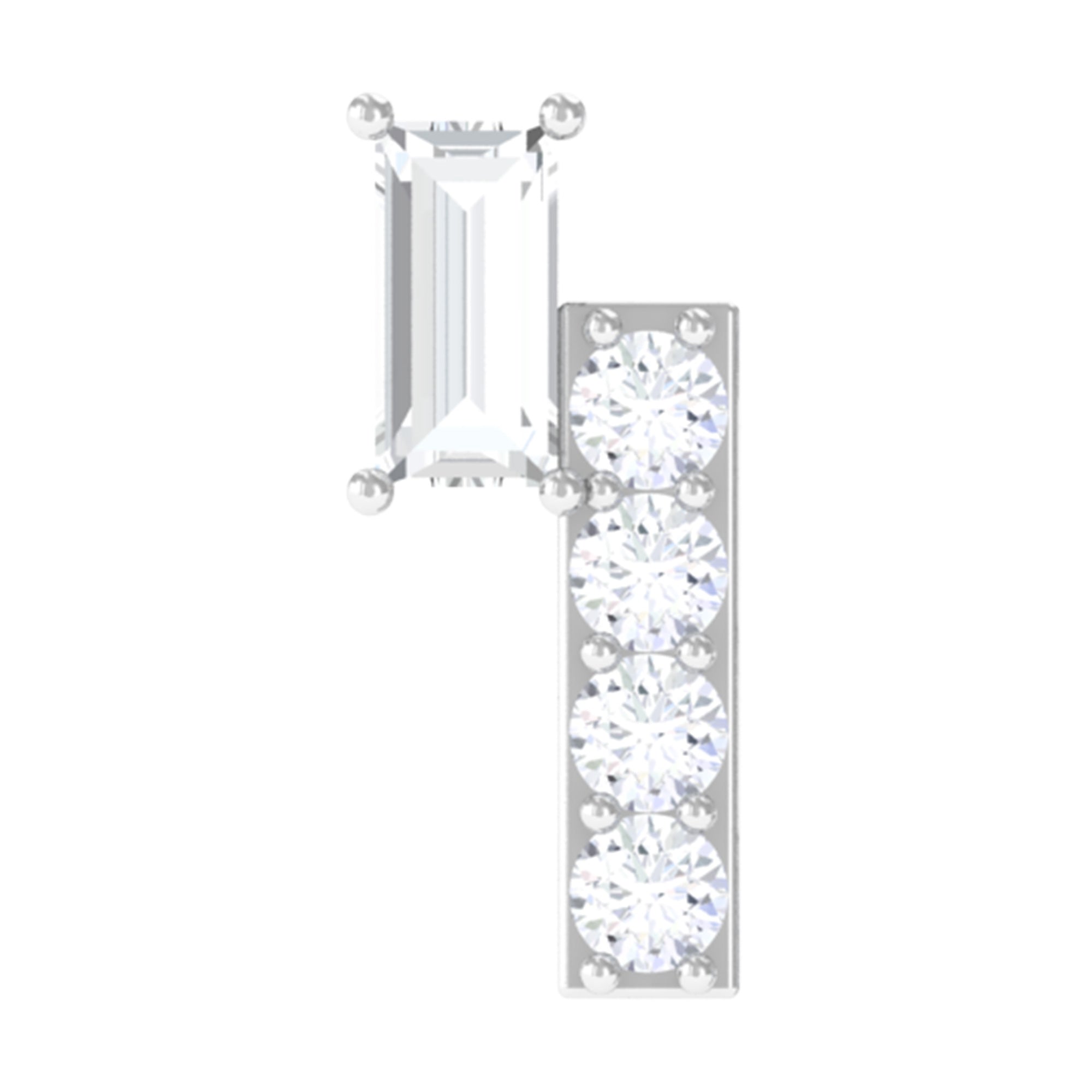 Minimalist Diamond Tragus Piercing Earring | Body Jewelry | Wiccan Center