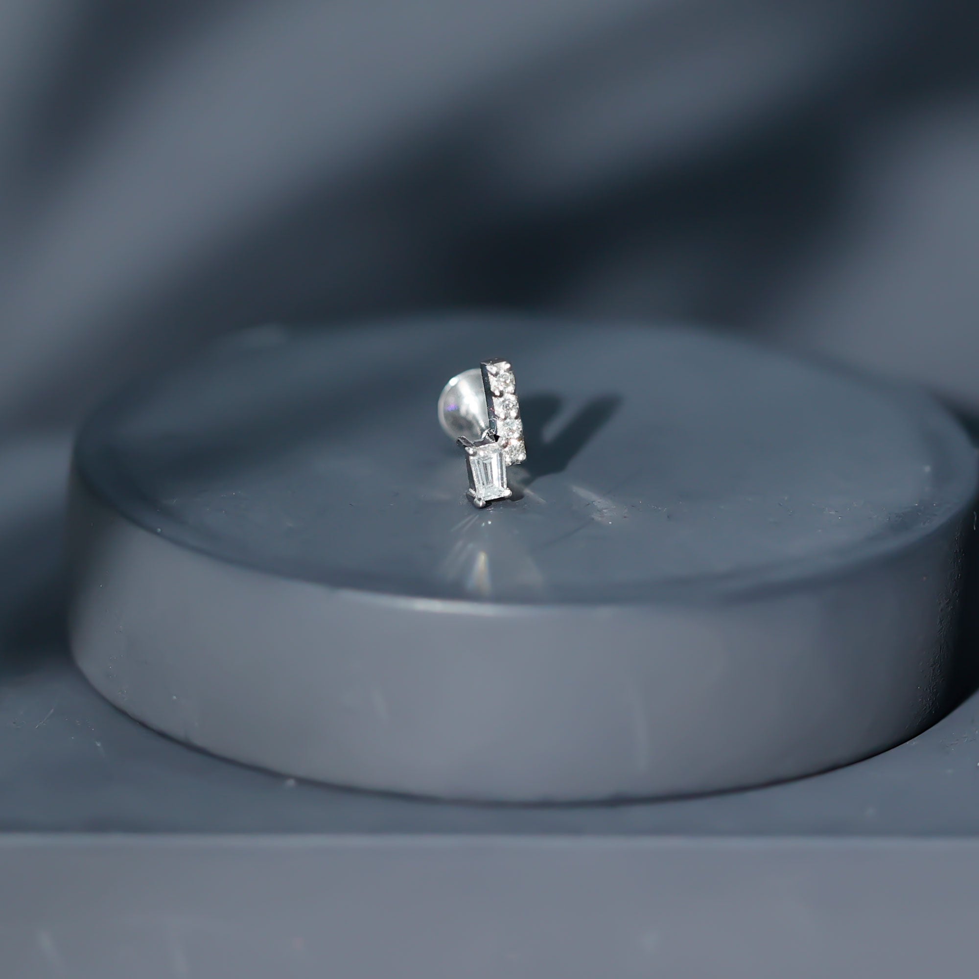 Minimalist Diamond Tragus Piercing Earring | Body Jewelry | Wiccan Center