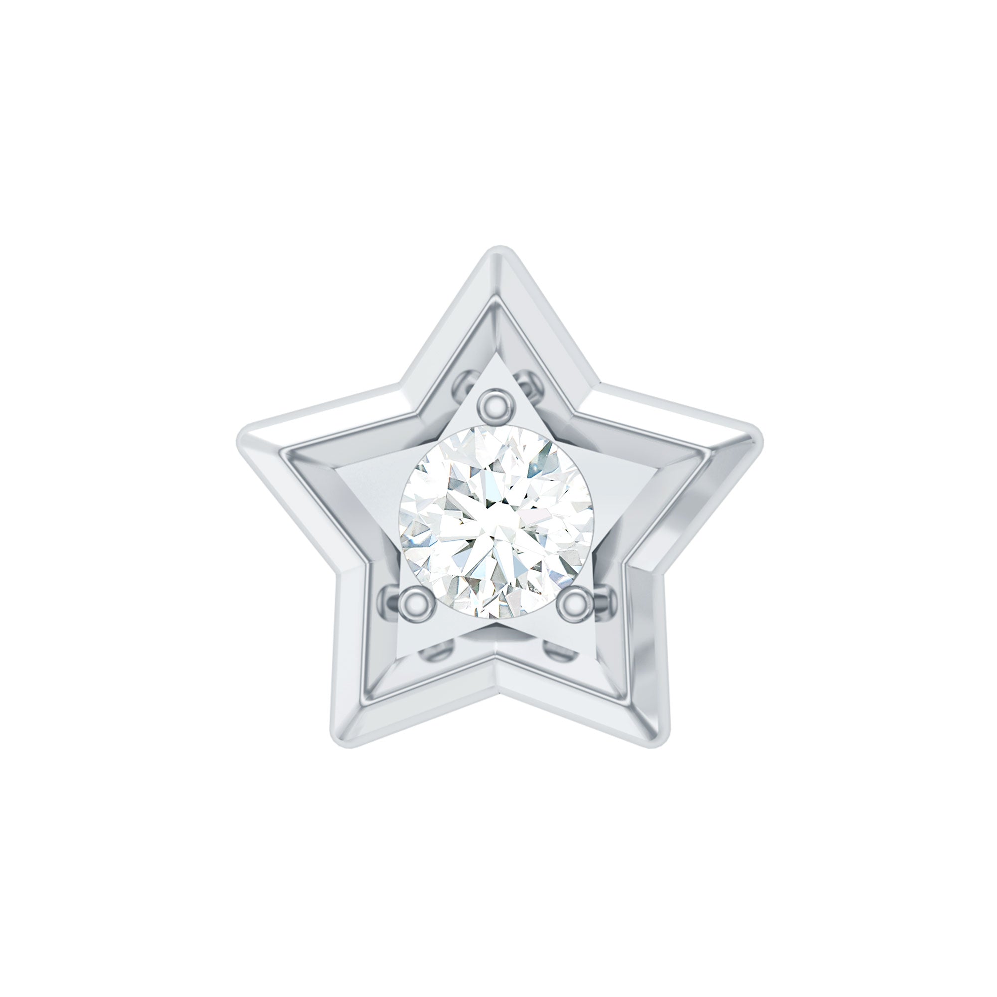 Dainty Diamond Star Earring for Tragus Piercing | Body Jewelry | Wiccan Center