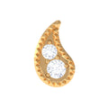 Natural Diamond Gold Petal Cartilage Earring | Body Jewelry | Wiccan Center