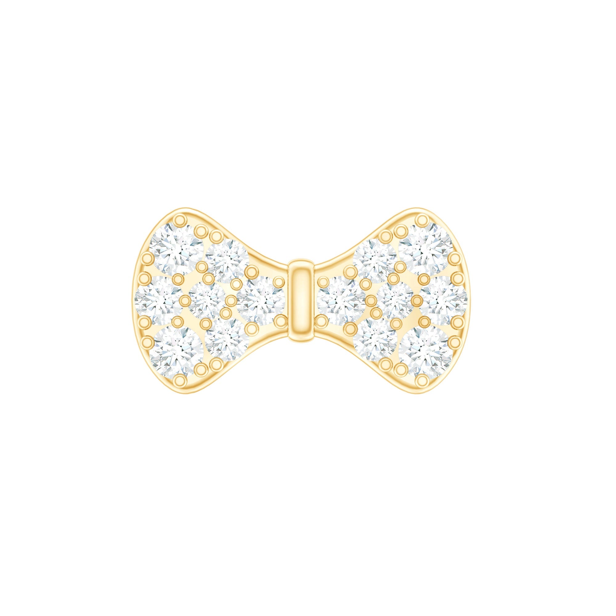 Cute Diamond Bow Earring for Tragus Piercing | Body Jewelry | Wiccan Center
