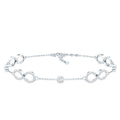 Certified Moissanite Infinity Chain Bracelet