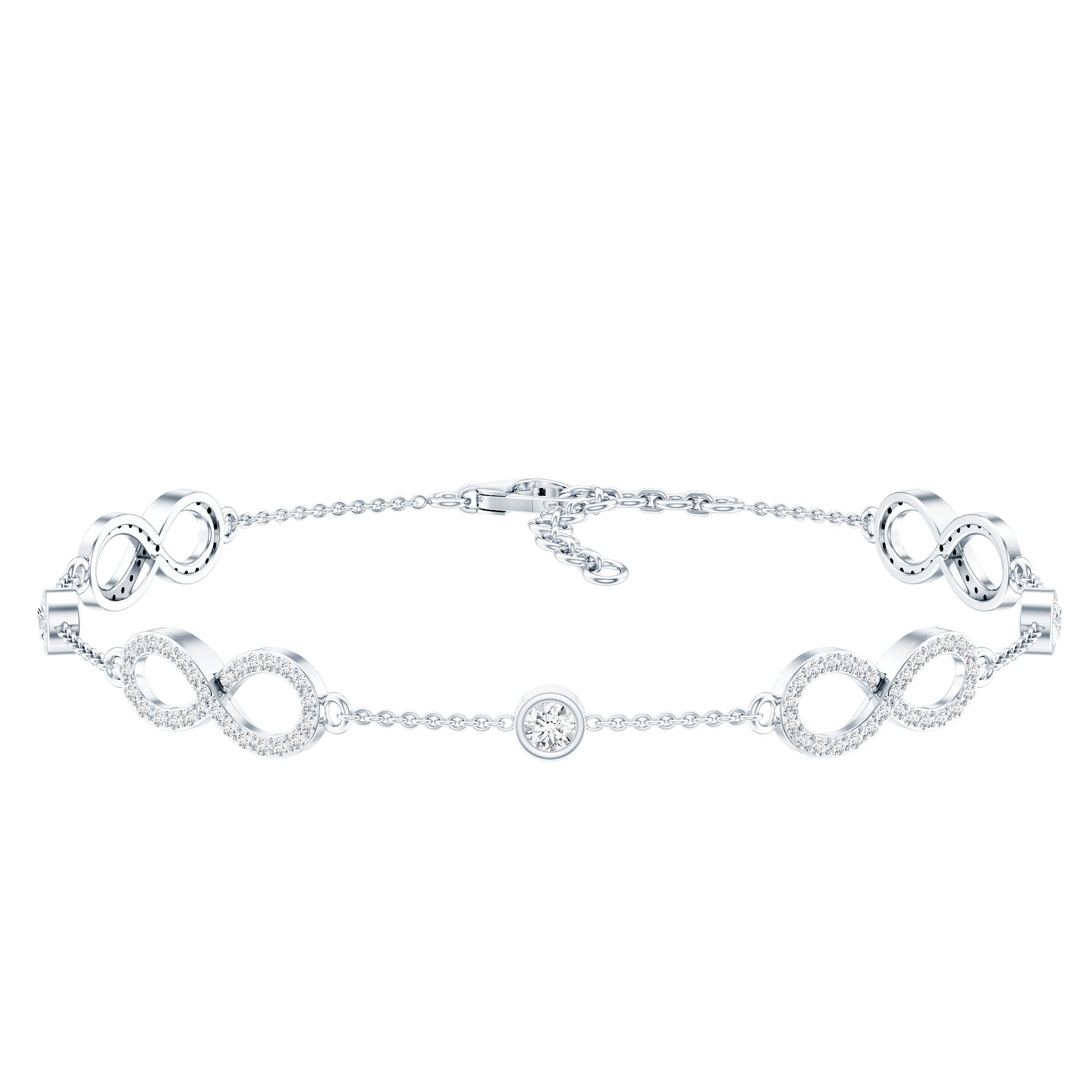 Certified Moissanite Infinity Chain Bracelet
