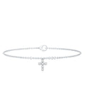 Certified Diamond Cross Chain Bracelet