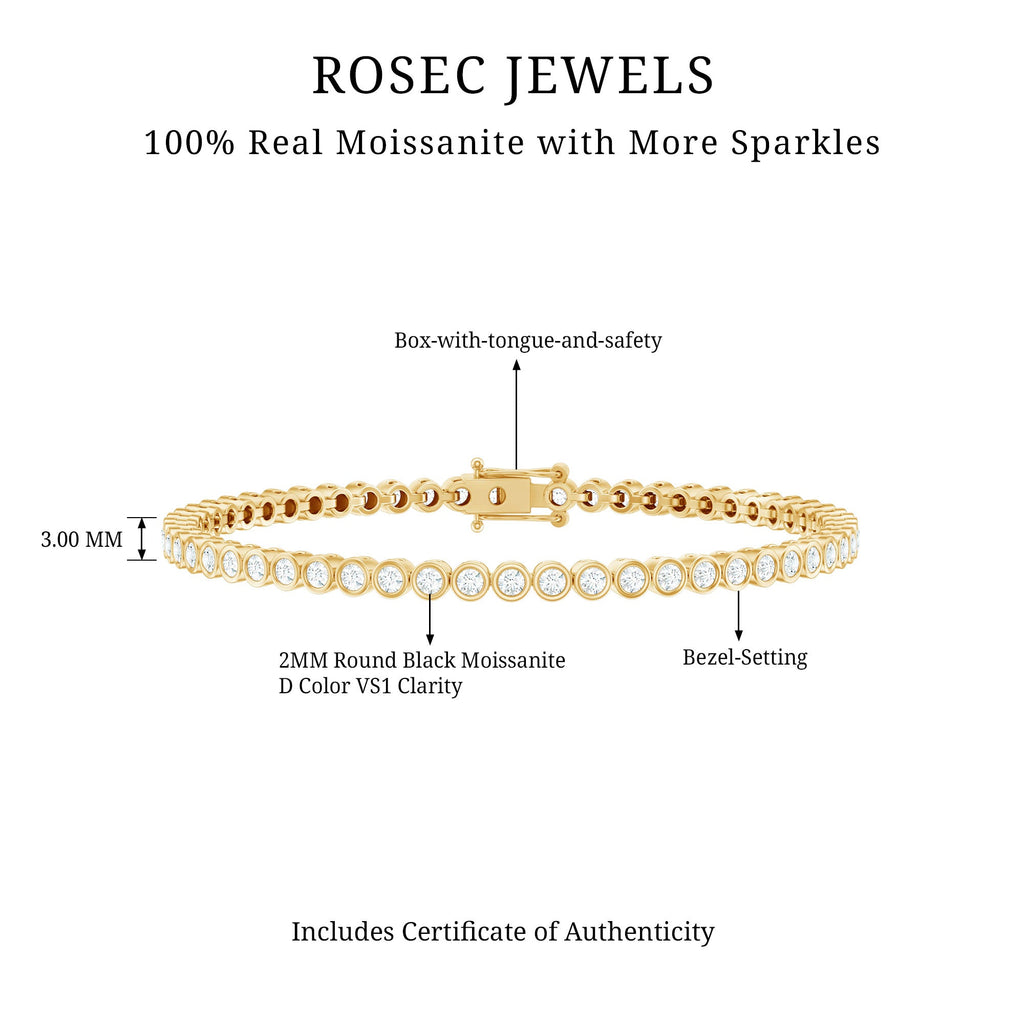 Certified Moissanite Wedding Tennis Bracelet For Bride