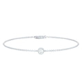 Certified Diamond Chain Bracelet in Bezel Setting