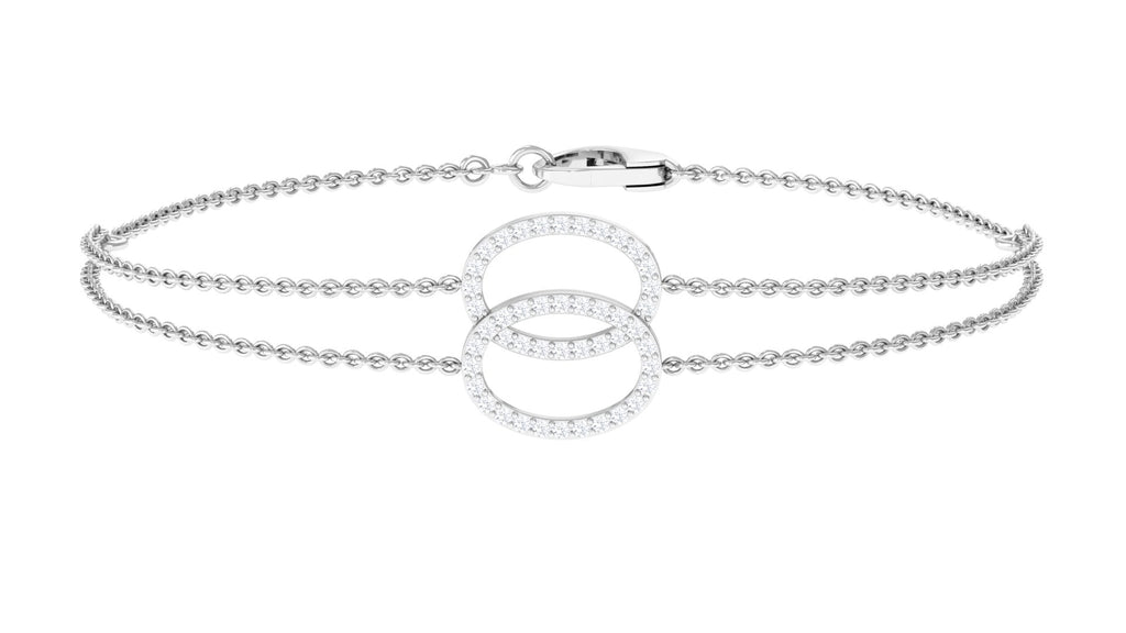 Real Diamond Eternity Chain Bracelet for Women