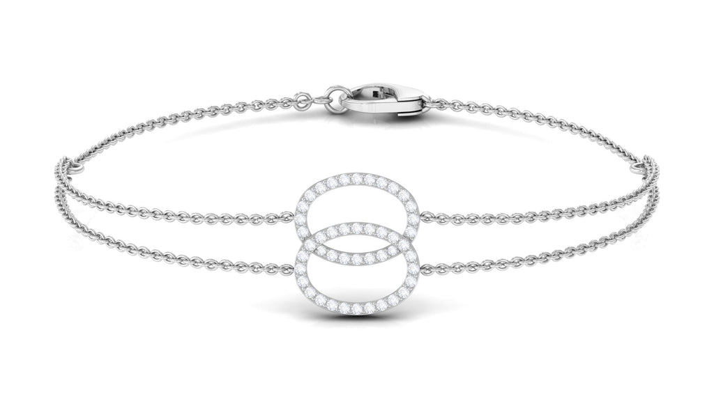 Real Diamond Eternity Chain Bracelet for Women