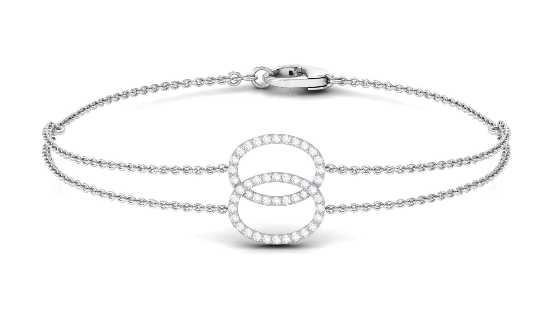 Real Diamond Eternity Chain Bracelet for Women