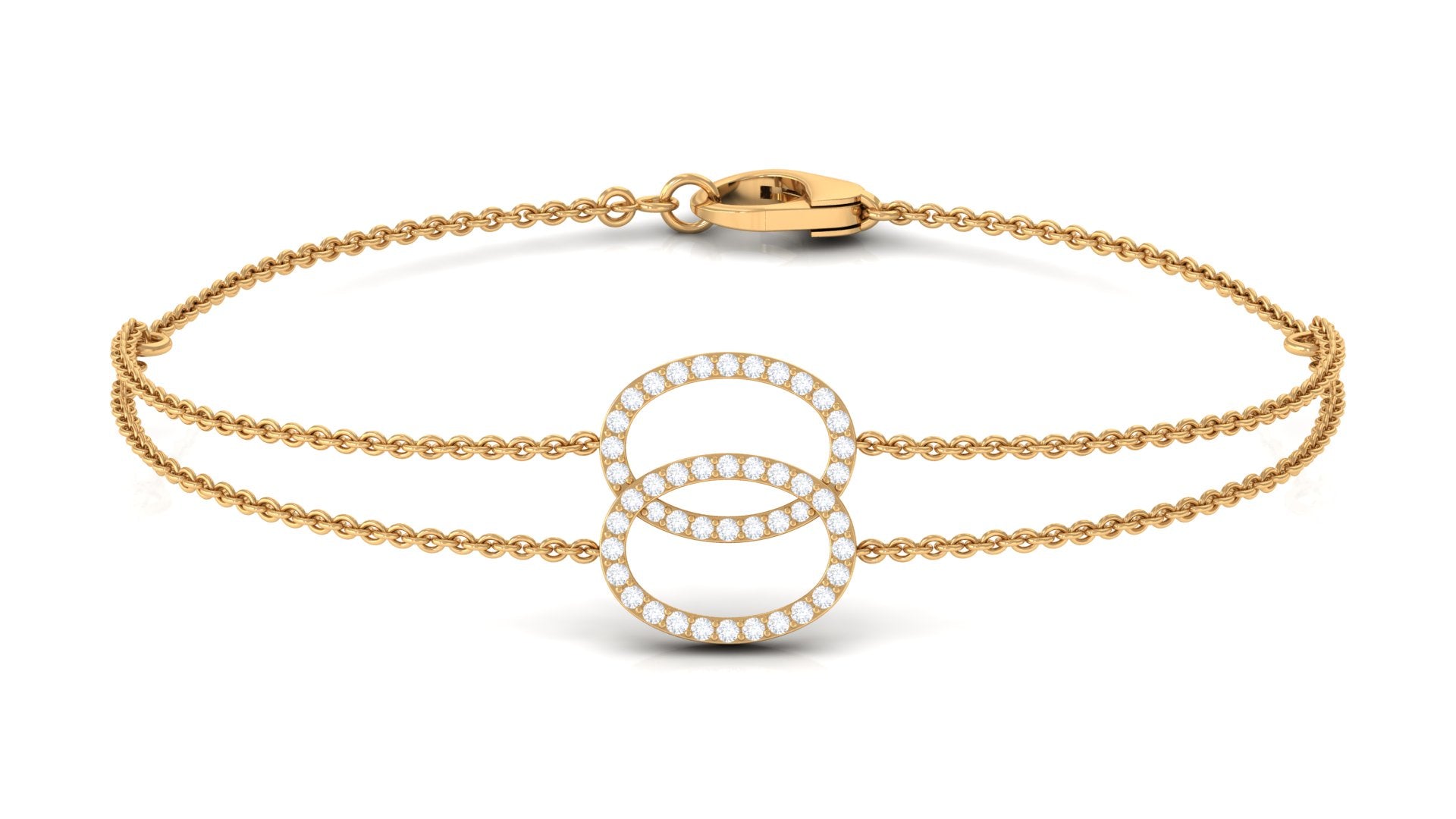 Real Diamond Eternity Chain Bracelet for Women
