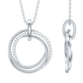 Certified Diamond Eternity Circle Necklace For Her