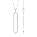 Certified Diamond Geometric Necklace For Women