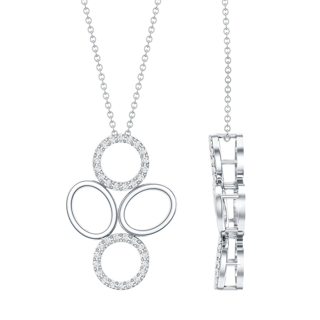 Certified Diamond Contemporary Necklace For Her
