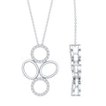 Certified Diamond Contemporary Necklace For Her