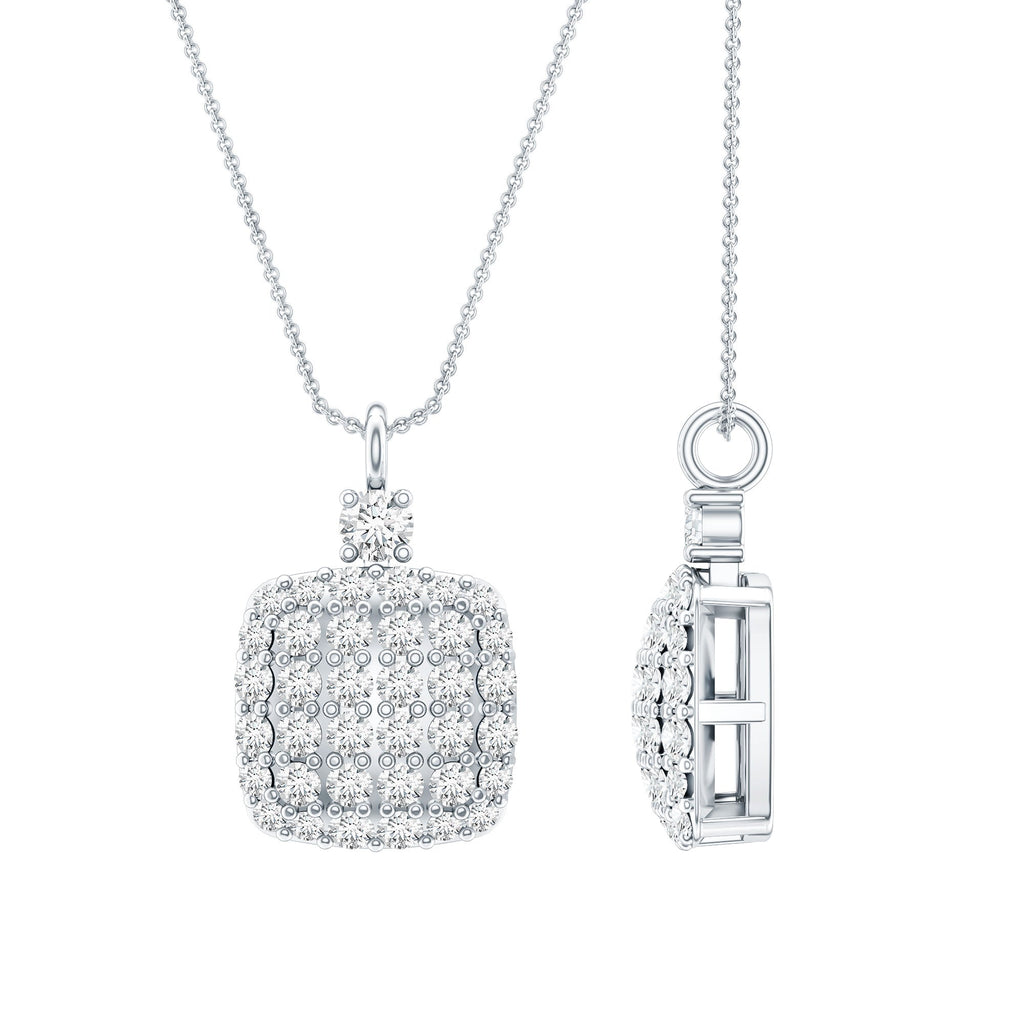 Certified Brilliant Cut Diamond Pendant Necklace
