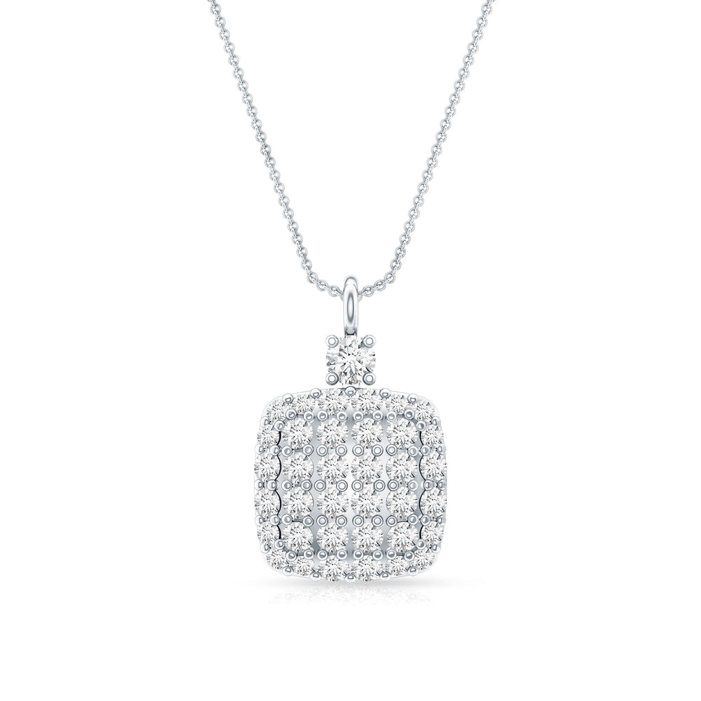 Certified Brilliant Cut Diamond Pendant Necklace