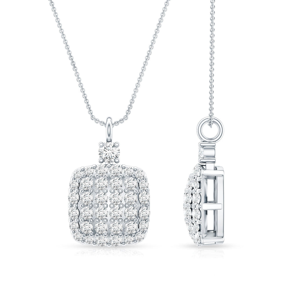Certified Brilliant Cut Diamond Pendant Necklace