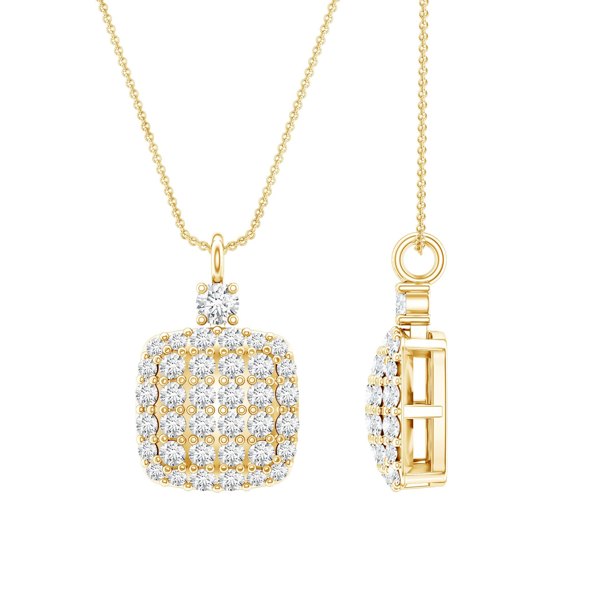 Certified Brilliant Cut Diamond Pendant Necklace | Pendants | Wiccan Center