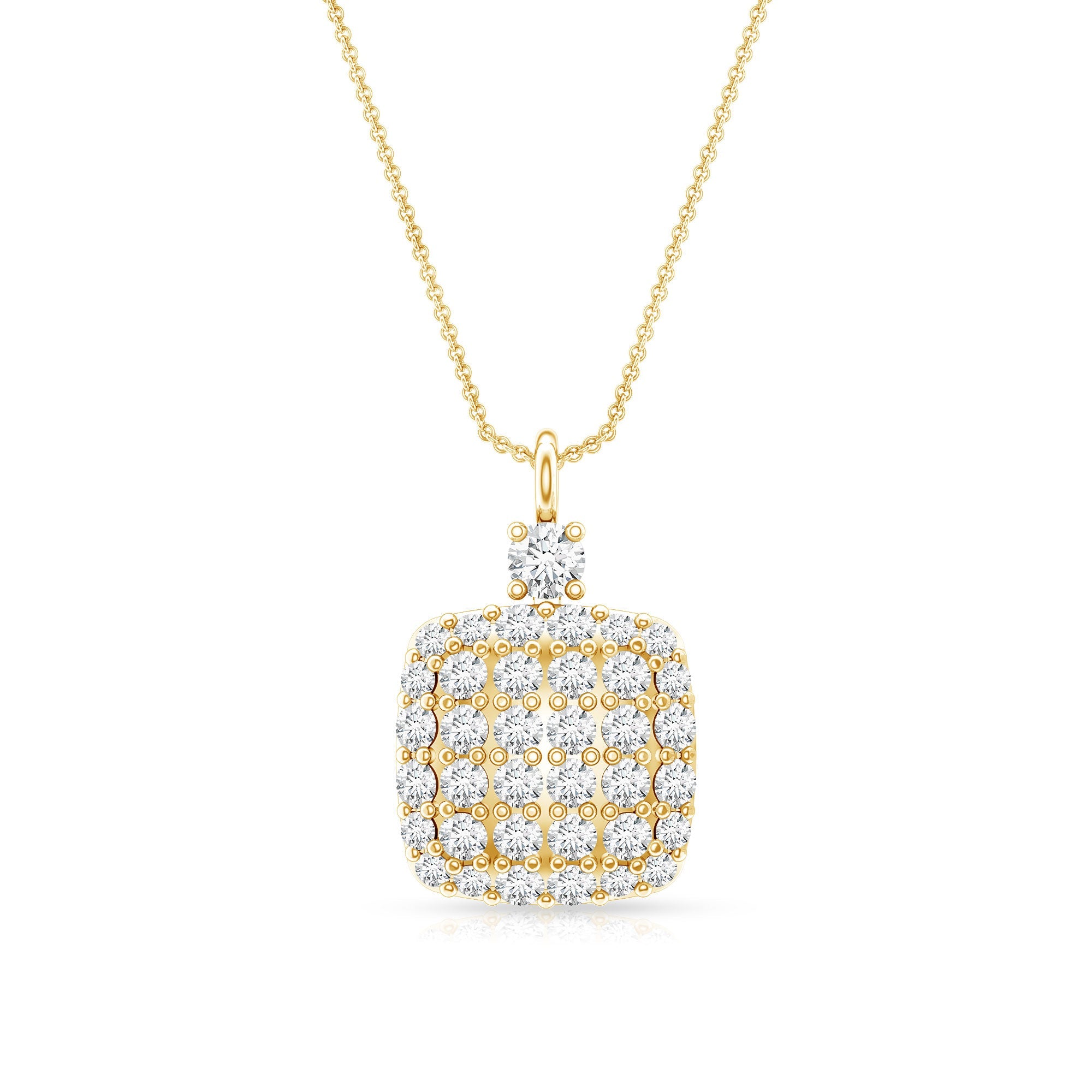 Certified Brilliant Cut Diamond Pendant Necklace