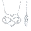 Certified Diamond Infinity Heart Necklace