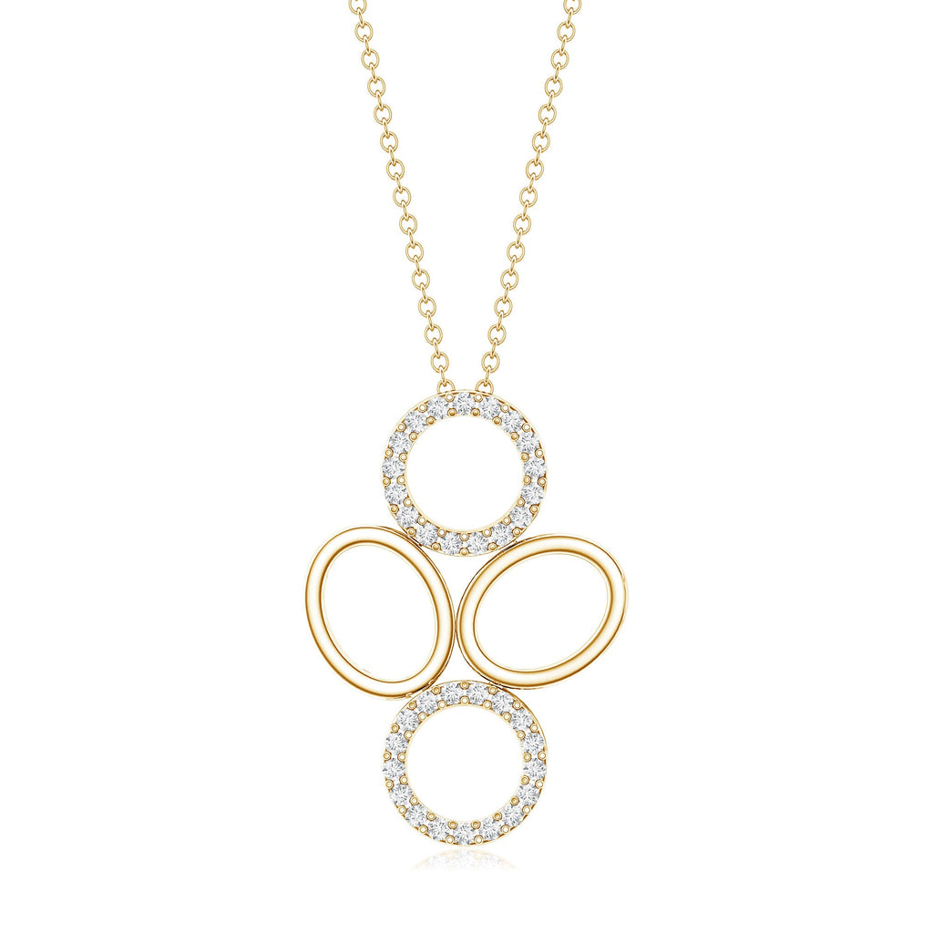 Certified Diamond Contemporary Necklace For Her