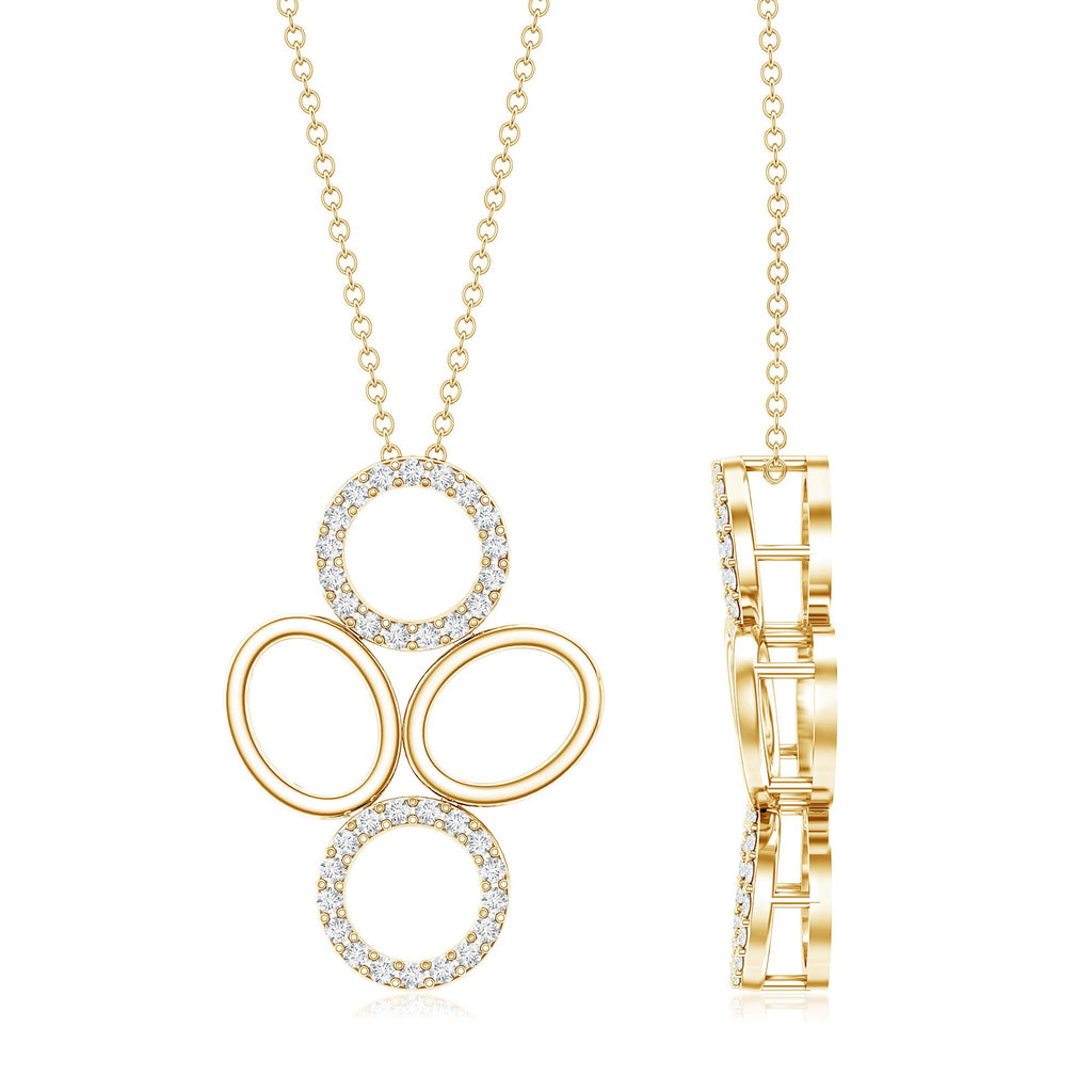 Certified Diamond Contemporary Necklace For Her