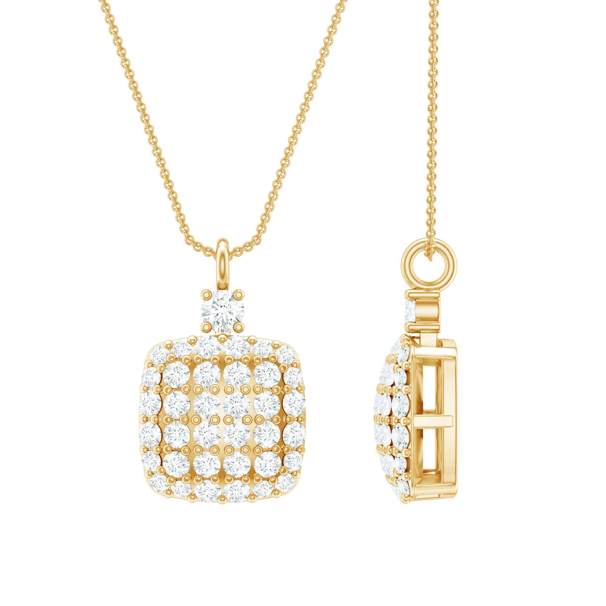Certified Brilliant Cut Diamond Pendant Necklace | Pendants | Wiccan Center