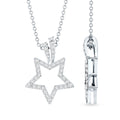 Natural Diamond Star Pendant For Women